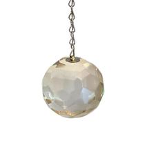 Pêndulo Esférico de Cristal Multifacetado para Radiestesia e Cura Energética Pêndulo Esférico de Cristal Multifacetado para Radiestesia e Cura Energética