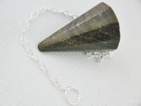 Pendulo Facetado Bronzita Pedra Natural Para Radiestesia