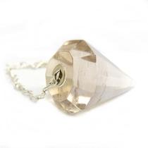 Pendulo Facetado CITRINO MG Pedra Fume Natural P Radiestesia Pendulo Facetado CITRINO MG Pedra Fume Natural P Radiestesia