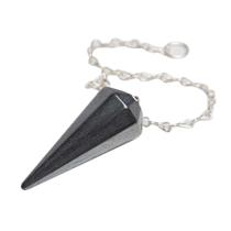 Pendulo Hematita Pedra Natural Lapidação Facetado