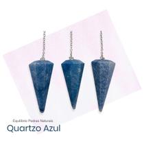 Pêndulo Natural Facetado Quartzo Azul - Radiestesia E Reiki Pêndulo Natural Facetado Quartzo Azul - Radiestesia E Reiki