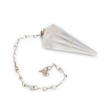 Pêndulo Pedra de Cristal Lapidado Radiestesia Proteção 4 cm Pêndulo Pedra de Cristal Lapidado Radiestesia Proteção 4 cm