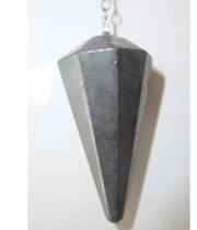 Pêndulo Pedra Natural Facetado Hematita Radiestesia - Cultura Zen