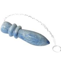 Pêndulo Pedra Quartzo Azul Natural Lapidação Egípcio 60mm Pêndulo Pedra Quartzo Azul Natural Lapidação Egípcio 60mm