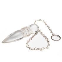 Pêndulo Pedra Quartzo Hialino Natural Lapidação Egípcio Pêndulo Pedra Quartzo Hialino Natural Lapidação Egípcio