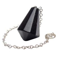 Pêndulo Pedra Quartzo Preto Piramidal Lapidado Invertido Pêndulo Pedra Quartzo Preto Piramidal Lapidado Invertido