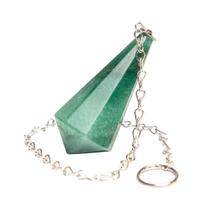 Pêndulo Pedra Quartzo Verde Piramidal Lapidado Invertido Pêndulo Pedra Quartzo Verde Piramidal Lapidado Invertido