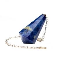 Pêndulo Pedra Sodalita Piramidal Lapidado Invertido