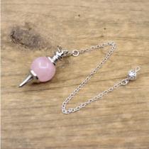 Pêndulo Pião - Quartzo Rosa Pêndulo Pião - Quartzo Rosa