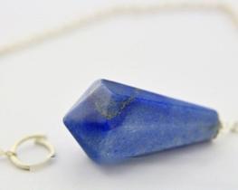 Pendulo Piramidal Pedra Quartzo Azul Radiestesia Pendulo Piramidal Pedra Quartzo Azul Radiestesia