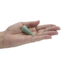 PÊNDULO QUARTZO VERDE - RADIESTESIA MESA RADIÔNICA (3,5 a 5,5)cm PÊNDULO QUARTZO VERDE - RADIESTESIA MESA RADIÔNICA (3,5 a 5,5)cm