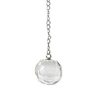 Pêndulo Radiônico Pedra SelenitaPrisma Esfera Multifacetada de Cristal Quartzo Pêndulo Radiônico Pedra SelenitaPrisma Esfera Multifacetada de Cristal Quartzo