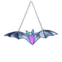 Penduração de janela de Halloween em vidro manchado Bat Suncatcher Penduração de janela de Halloween em vidro manchado Bat Suncatcher