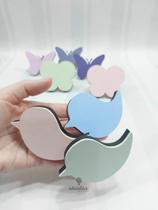 Pendurador de Madeira Infantil Passarinho - Kit com 3 Peças Pendurador de Madeira Infantil Passarinho - Kit com 3 Peças