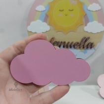 Pendurador de Parede Infantil Nuvem - Kit com 3 Peças