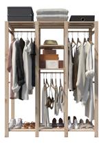 Pendurador de Roupa Cabideiro Closet Pinus