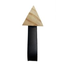 Pendurador Gancho Multiuso Pinus material sintético Preto 7x7x7 cm Triangulo