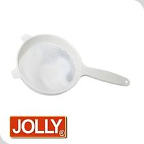 Peneira 19cm Tela Reforçada Poliéster PP Cozinha Jolly