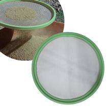 Peneira Areia 55cm Aro Plástico Verde Chapa Expandida