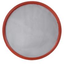 Peneira Cal 50cm Aro Plástico Vermelho Arame Galvanizado