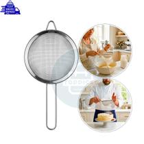 Peneira Coador De Inox Bojo Diâmetro 13,5 Cm Resistente Multiuso Ideal para Farinhas Legumes e Confeitaria
