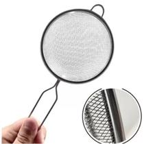 Peneira Coador de Metal, Peneira Cozinha, Peneira Suco Chás Alimentos 24cm