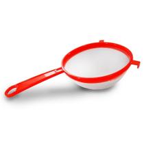 Peneira Com Cabo Malha Liga De Metal Plástico Ke Home 20 Cm