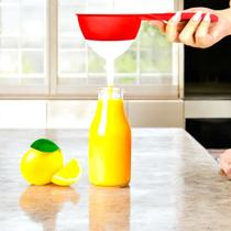 Peneira com funil 2 em 1 rosqueavel pratico 25cm comprimento Peneira com funil 2 em 1 rosqueavel pratico 25cm comprimento