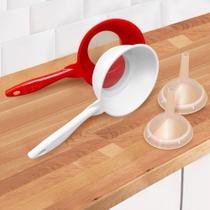 Peneira com Funil Coador Grande 2 em 1 Suco Vitamina Facil de Usar - Envio Imediato Peneira com Funil Coador Grande 2 em 1 Suco Vitamina Facil de Usar - Envio Imediato