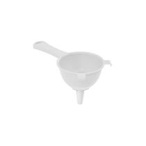 Peneira com Funil Encaixavel Cozinha Plastico Branco Pequeno Peneira com Funil Encaixavel Cozinha Plastico Branco Pequeno