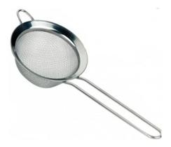 Peneira de Aço 18cm - INOX Coar Polvilhar Escorrer Massas cozinha