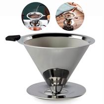 Peneira De Café Coador Inox Grande Reutilizável Sem Papel 12 cm Sustentável