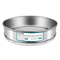 Peneira de laboratório LVDALAB 304 em malha de aço inoxidável 80 mesh (0,2 mm)