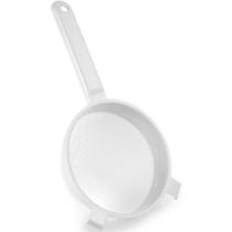Peneira de Nylon 12CM 1189 para Coar Sucos e Caldos em Plástico com Cabo Ergonômico Branco Plasútil Peneira de Nylon 12CM 1189 para Coar Sucos e Caldos em Plástico com Cabo Ergonômico Branco Plasútil