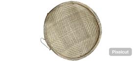 Peneira de Palha de Carnauba Decorçao Artesanal 30 cm Diâmetro