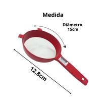 Peneira de Plástico 15Cm de Rede Media Macia Delicada Cozinha Restaurante Casa Confeitaria 1 Unidade Peneira de Plástico 15Cm de Rede Media Macia Delicada Cozinha Restaurante Casa Confeitaria 1 Unidade