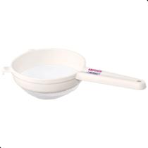 Peneira de Plástico Cozinha 14,5cm Com Tela Nylon Sanremo