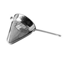 Peneira em Forma Cônica de Barra Reforçada com Passador Chinois Malha Fina para Receitas Culinarias