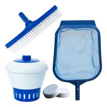 Peneira Escova Clorador Pastilha Limpeza Piscina Produtos para Tratamento da Água Peneira Escova Clorador Pastilha Limpeza Piscina Produtos para Tratamento da Água