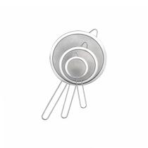 Peneira Inox Cabo Aço Cozinha Confeitaria Kit 10-14-18cm Peneira Inox Cabo Aço Cozinha Confeitaria Kit 10-14-18cm