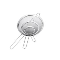 Peneira Inox Cabo Aço Cozinha Confeitaria Kit 3un Peneira Inox Cabo Aço Cozinha Confeitaria Kit 3un