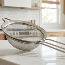 Peneira Inox Manual Polvilhador Utensílio Cozinha Premium