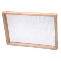 Peneira Retangular Momfort 50 Cm X 80 Cm Madeira Malha 06 Para Peneirar Areia Média