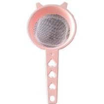 Peneira Rosa de Plástico Cabo Detalhe Coração Multiuso P 9cm Peneira Rosa de Plástico Cabo Detalhe Coração Multiuso P 9cm