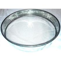 Peneira tipo fubá 55cm inox aro 7cm sem alças- VITORIA