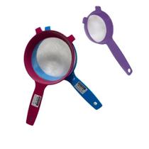 Peneiras de cozinha plastica utilidades kit com 3 unidades