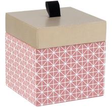 PENÉLOPE CAIXA ORGANIZADORA 12x12x12cm MADEIRA ROSA PENÉLOPE CAIXA ORGANIZADORA 12x12x12cm MADEIRA ROSA