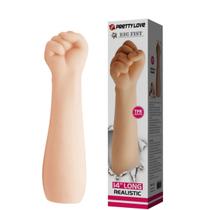 Penetrador Big Fist Pretty Love Formato Mão Real Fechada Punho Cerrado Braço Silicone 36cm x 8,8cm