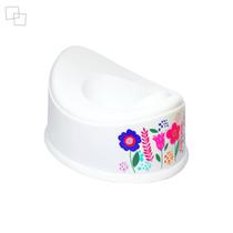 Penico de treinamento urinol infantil feminino decorado flor de plástico plasutil