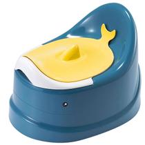 Penico Infantil Azul de Baleia Com Tampa Castela Penico Infantil Azul de Baleia Com Tampa Castela